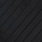 vidaXL Tapis rectangulaire noir 60x200 cm bambou