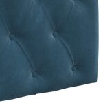 vidaXL Tête de lit suspendue Bleu Velours