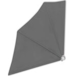 vidaXL Auvent latéral pliable de balcon Gris 140x140 cm