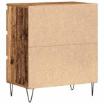 Buffet vidaXL avec tiroirs en bois ancien 60x35x70 cm en bois d'ingénierie