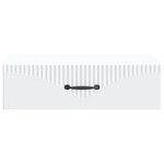vidaXL Table d'appoint murale Blanc 59 x 34 5 x 17 cm