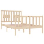 vidaXL Cadre de lit sans matelas 120x190 cm bois massif