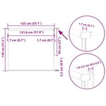 vidaXL Store enrouleur occultant largeur du tissu 131 6 cm polyester