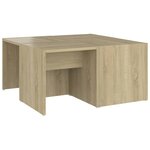 vidaXL Tables basses 4 Pièces chêne Sonoma 33x33x33 cm bois d'ingénierie