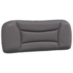 vidaXL Coussin de tête de lit Hvar gris 100 cm similicuir