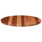 vidaXL Dessus de table bois massif d'acacia rond 25-27 mm 80 cm