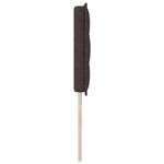 vidaXL Tête de lit LED avec bandes LED Marron foncé 200 cm tissu