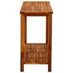 vidaXL Table console de jardin 110x40x75 cm Bois d'acacia solide