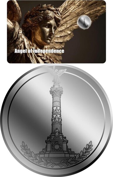 Monnaie ANGEL OF INDEPENDENCE 1/1000 Oz Palladium 12$ Liberia 2026 (PRÉCOMMANDE)