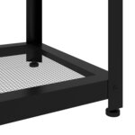 vidaXL Table basse Gris et noir 90x45x45 cm MDF et fer