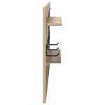 vidaXL Porte-manteau mural avec étagère Chêne sonoma 90 x 10 x 50 cm