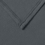 vidaXL Jeté Gris foncé 350 x 270 cm Toison