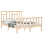 vidaXL Cadre de lit sans matelas 140x200 cm bois massif de pin