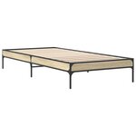 vidaXL Cadre de lit Chêne Sonoma 80 x 200 cm Bois d'ingénierie