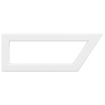 vidaXL Supports d'étagères pour lavabo 2 Pièces blanc trapèze acier