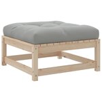 vidaXL Salon de jardin 8 Pièces avec coussins bois de pin massif