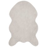 vidaXL Tapis en Fourrure Synthétique de Lapin Olite Beige 50 x 80 cm
