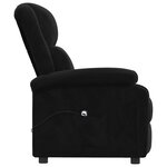 vidaXL Fauteuil inclinable électrique noir velours