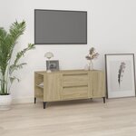 vidaXL Meuble TV Chêne sonoma 102x44 5x50 cm Bois d'ingénierie
