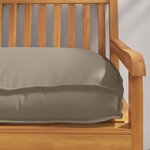 vidaXL Coussin pour assise / dossier de palette Taupe 120 x 50 x 12 cm