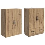 vidaXL Ensemble de Meubles 2 Pièces Chêne artisanal Bois d'ingénierie