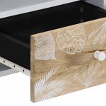 vidaXL Table basse 80x54x40 cm bois de manguier massif