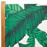 vidaXL Chaises inclinables de jardin lot de 8 vert tissu bois massif