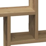 vidaXL Étagères murales 2 Pièces chêne artisanal bois d'ingénierie