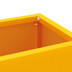 vidaXL Porte-parapluie jaune moutarde 28 x 12 x 41 cm Acier