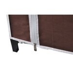 vidaXL Garde-robe en tissu 2 Pièces Marron