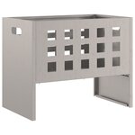 Fire Pit Rectangulaire 50x30x40 cm en Acier Weathering