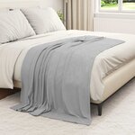 vidaXL Couvertures à jeter 24 Pièces Gris 170 x 130 cm Toison