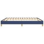 vidaXL Cadre de lit Bleu 160x200 cm Tissu