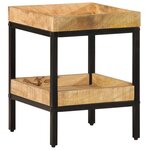 vidaXL Table d'appoint 35x35x45 cm Bois massif de manguier