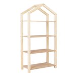 Etagère cabane TALLY bois verni