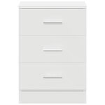 vidaXL Tables de chevet 2 Pièces Blanc 38x35x56 cm Bois d'ingénierie