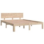 vidaXL Cadre de lit sans matelas bois de pin massif 140x190 cm