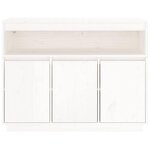 vidaXL Buffet Blanc 104 5x34x80 cm Bois massif de pin
