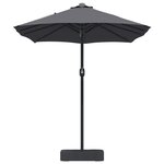 vidaXL Parasol de jardin Anthracite 385 x 209 x 244 cm tissu