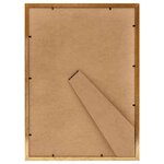 vidaXL Collage de cadres photo 5 Pièces de table Doré 15x21 cm MDF