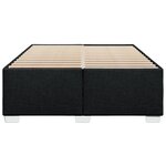 vidaXL Cadre de lit sans matelas noir 140x190 cm tissu