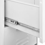 vidaXL Armoire de rangement Blanc 42 5x35x101 5 cm Acier