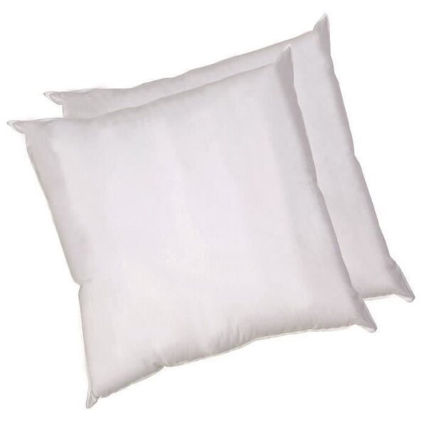 2 oreillers en coton 60 x 60 cm - Blanc