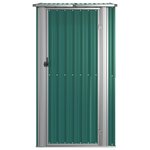 vidaXL Abri de jardin vert 118 5 x 97 x 209 5 cm Acier galvanisé