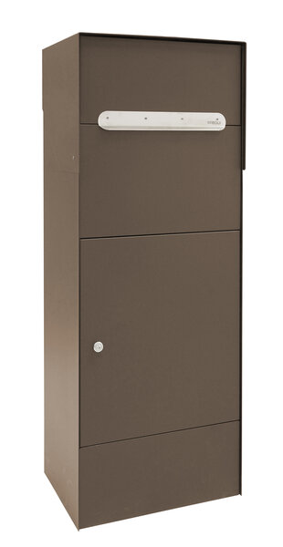 Boîte à colis en acier  Multipack EP3108  fenêtre d'introduction et porte  Marron
