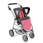Bayer Chic 2000 637-41 - Poussette pour poupées 3 en 1 EMOTION - anthracite-rose
