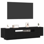 vidaXL Meuble TV Noir 160 x 35 x 40 cm Bois d'ingénierie