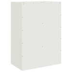vidaXL Buffet haut blanc 67x39x95 cm acier