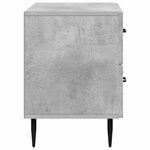 vidaXL Cabinet de chevet avec tiroir Gris béton 62 x 34 5 x 47 5 cm