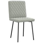 vidaXL Chaises à manger lot de 6 gris clair velours